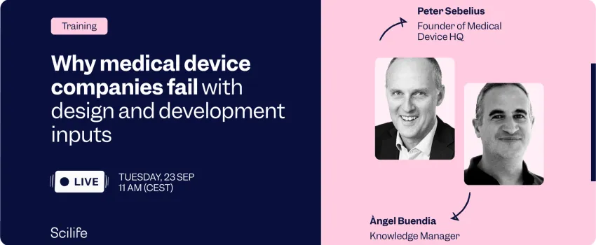 Why medical device companies fail with design and development inputs